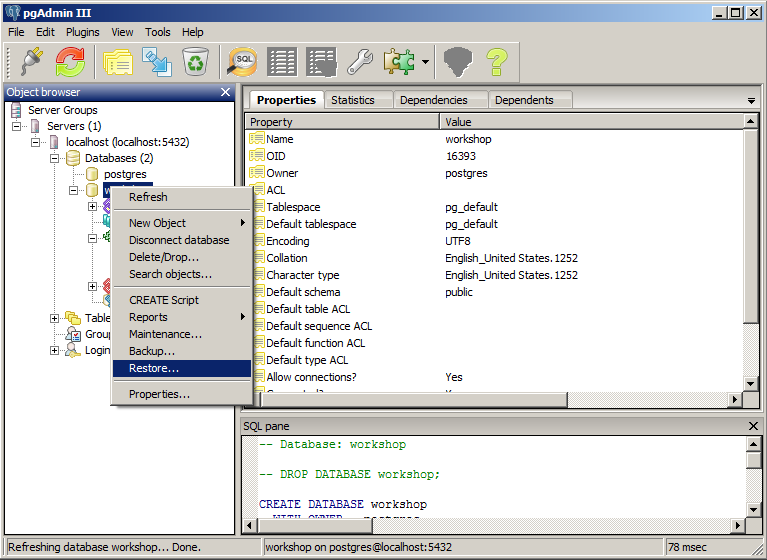 pgadmin-restore_menu